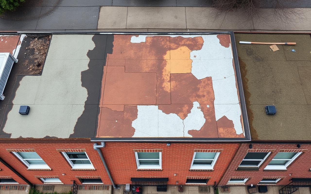 Low-Slope Membrane Roof roof — before